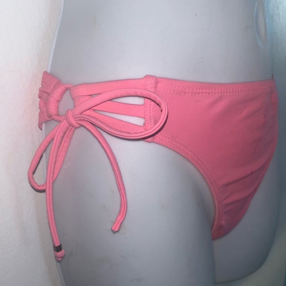 Collections by Catalina Pink Tie Side Bikini Bottom M 7 8*
